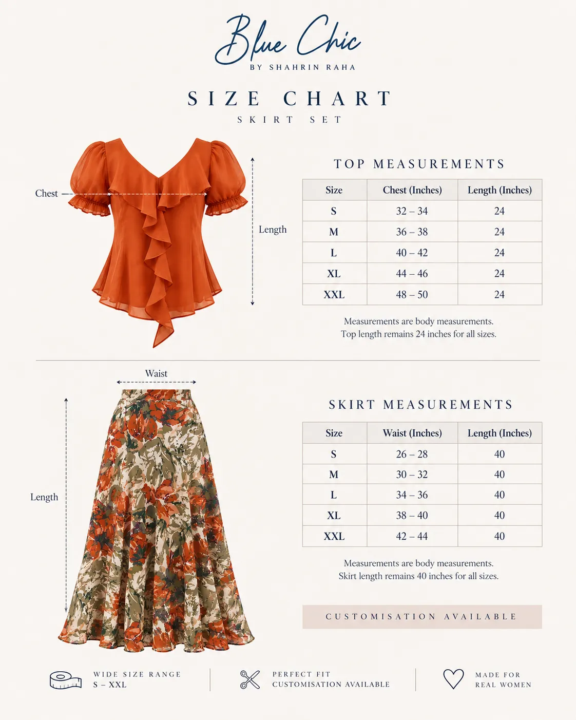 Rustic Floral Skirt